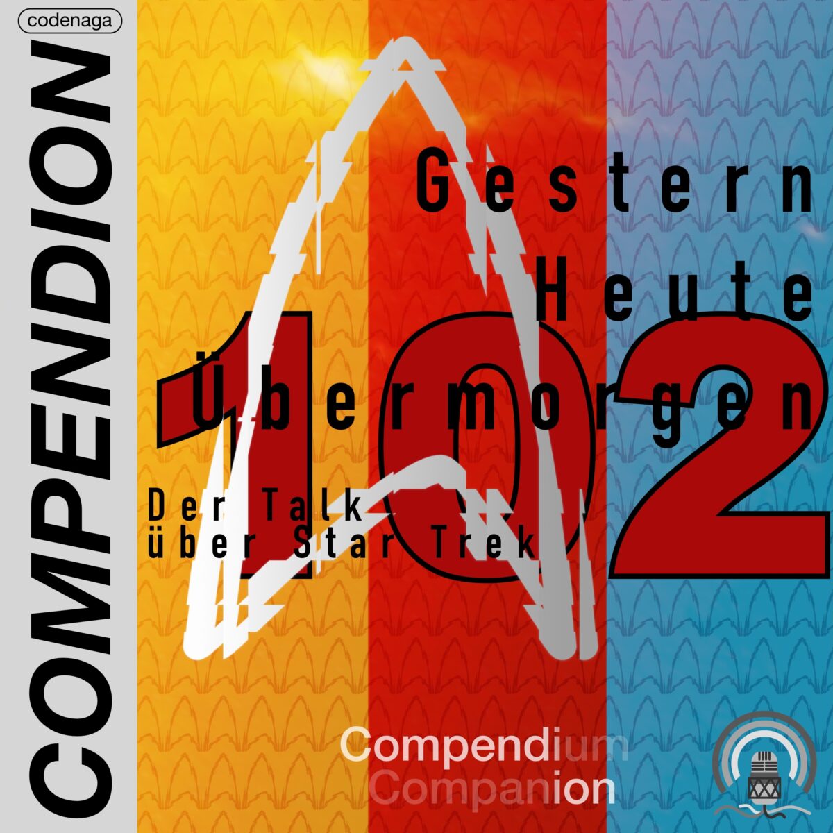 GHU Logo mit großer Ziffer 102 in rot